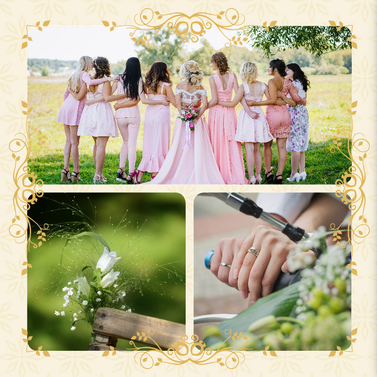 Svatební Zlaté květy - vnitřní