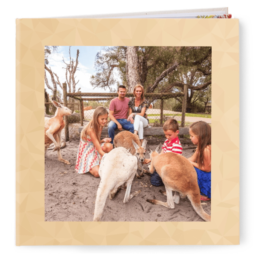 Kvalitní fotokniha a vlastní foto na deskách. Levně online. - Béžové pozadí