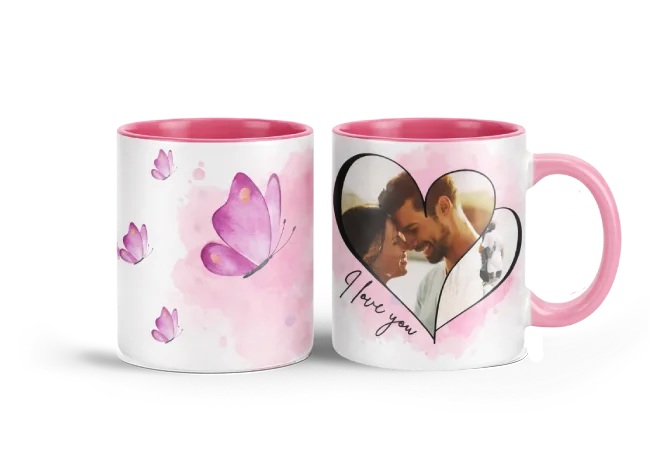 Hrnek s vlastním potiskem je nejlepší dárek ever - Dvojsrdce