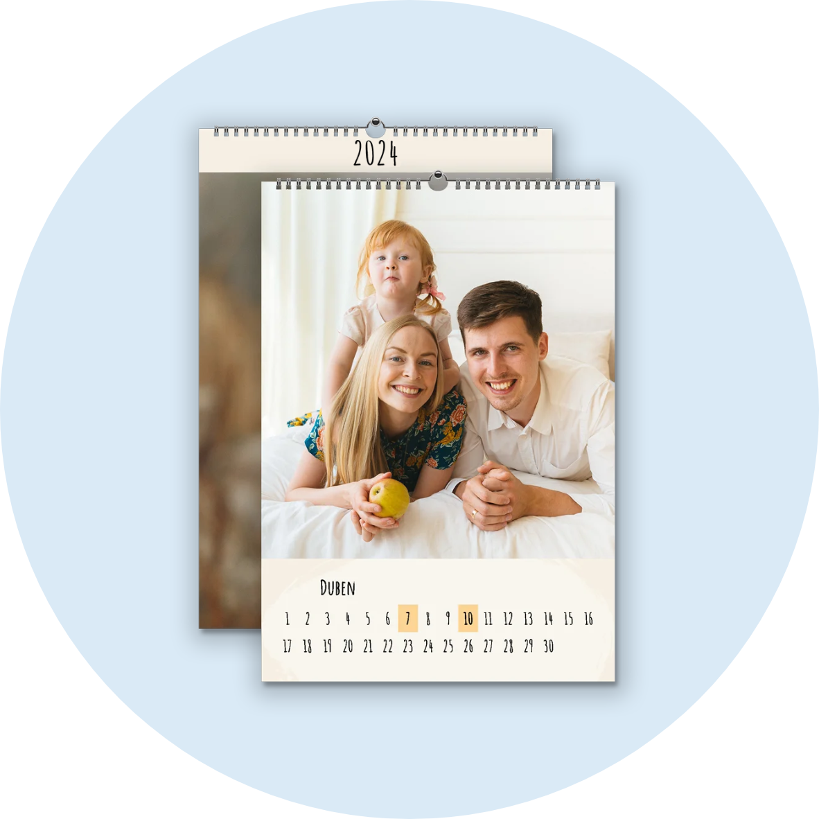 Nástěnné kalendáře na výšku