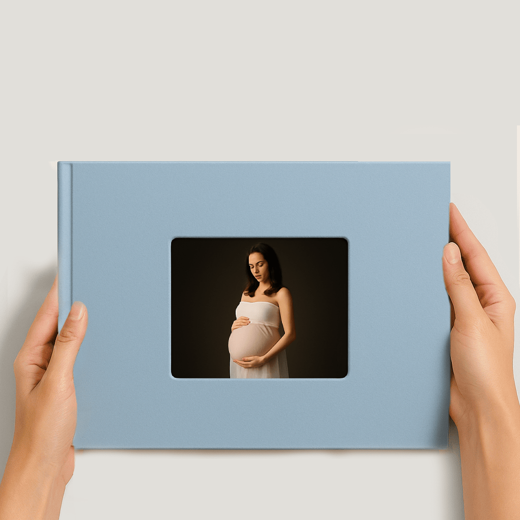 fotokniha desky s okénkem