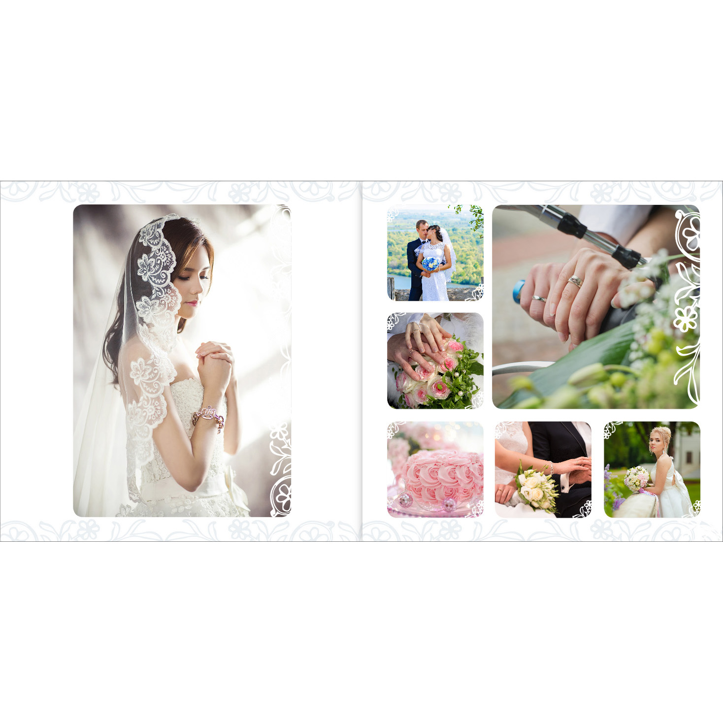 Nejlepší fotokniha. Luxusní plochá fotokniha online. - Svatební krajka