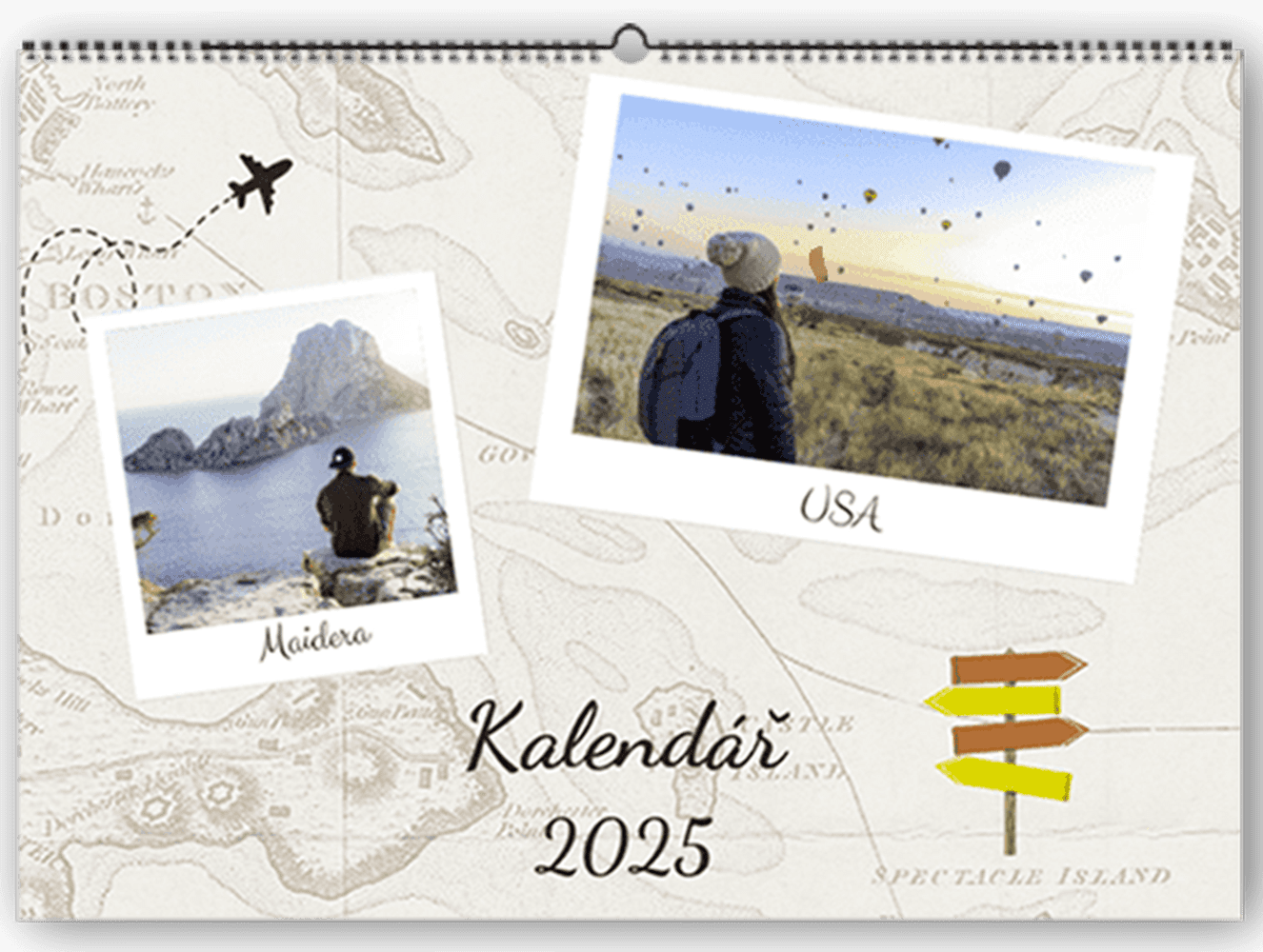 fotokalendar nastenny na sirku a4 cestovatelsky