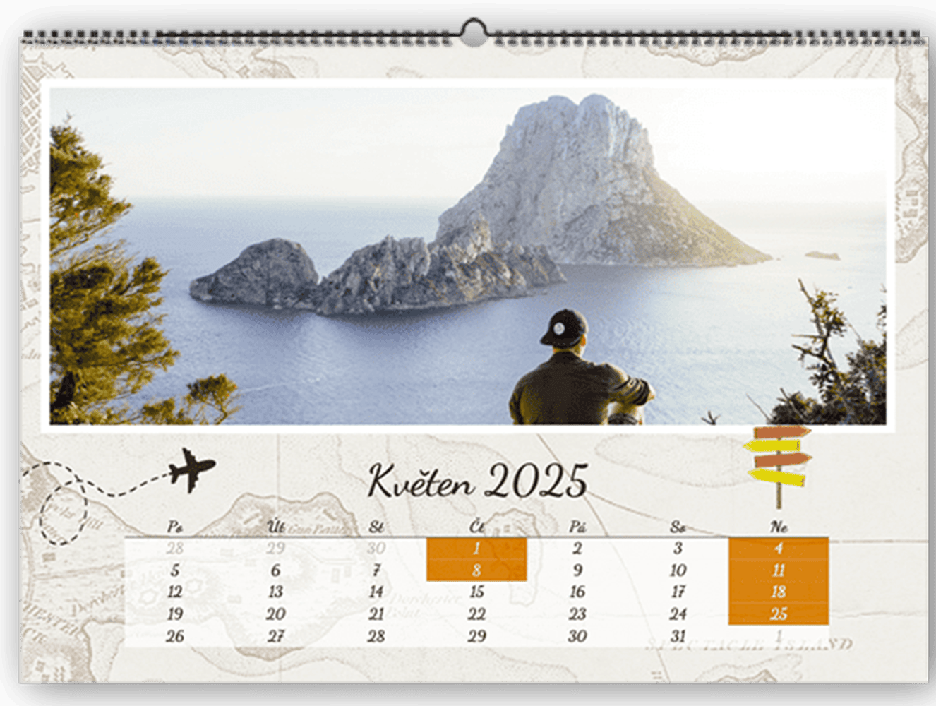 Fotokalendáře z vlastních fotek 2025 jednoduše online - Cestovatelský