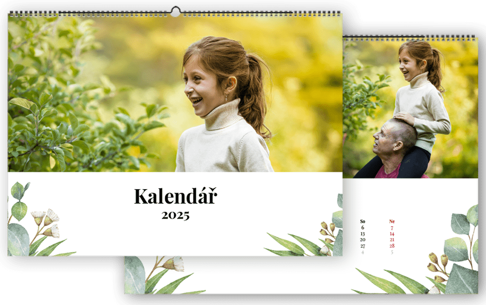 Fotokalendáře z vlastních fotek 2025 jednoduše online - Květinové