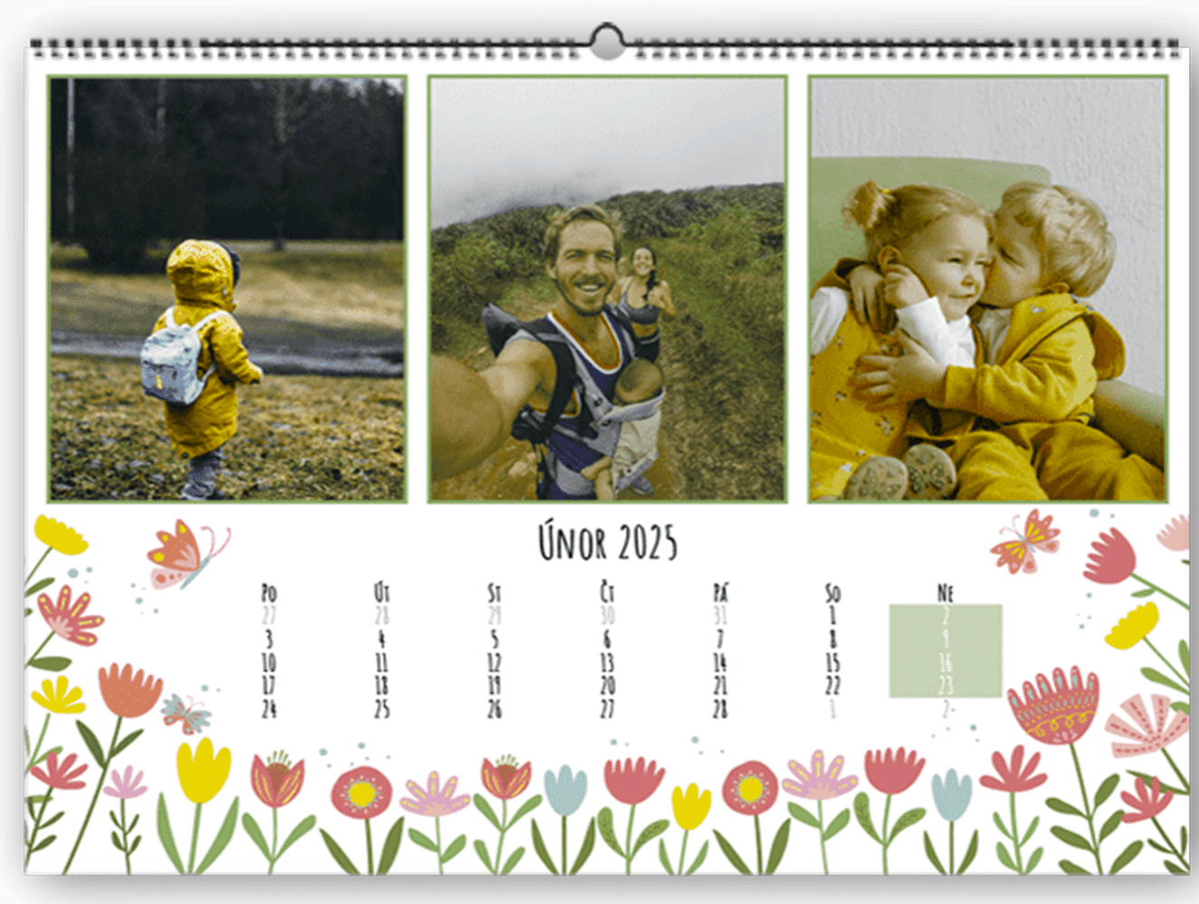 Fotokalendáře z vlastních fotek 2025 jednoduše online - Kytičky
