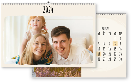 fotokalendar nastenny na sirku a3 vanilla cream