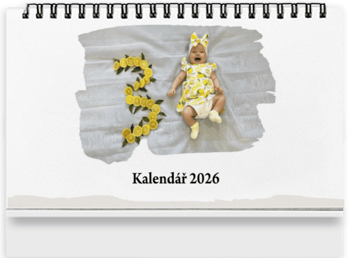 Stolní kalendář 2026 z vlastních fotek 14-ti denní - Moderní II.