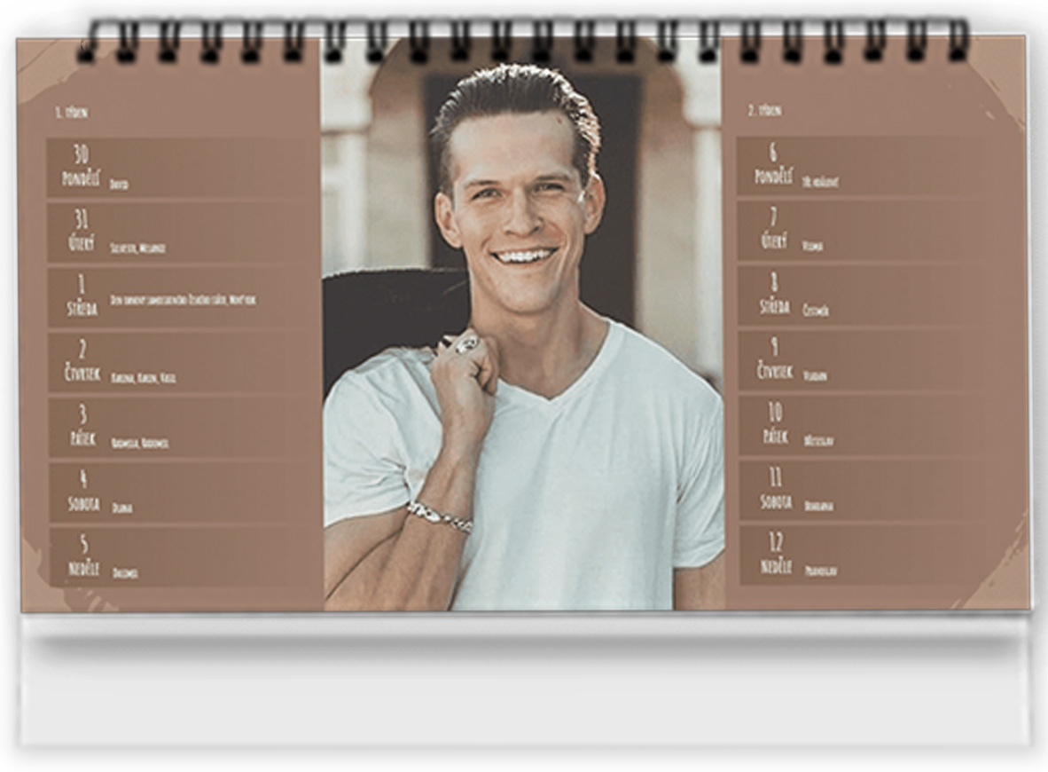 fotokalendar stolni ctrnactidenni terracotta