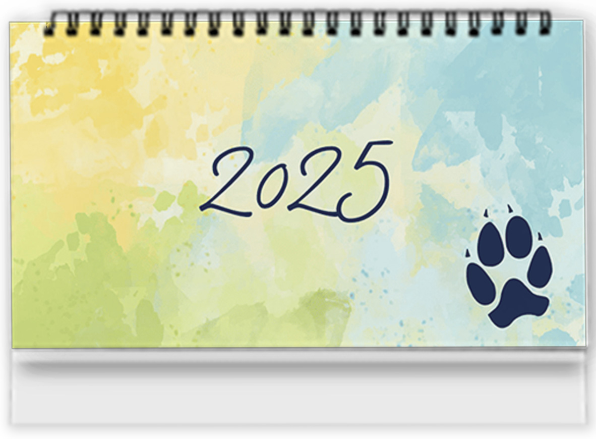 Foto kalendář z fotek. Týdenní stolní kalendář 2025 - 🐶 Hafíci 🦴