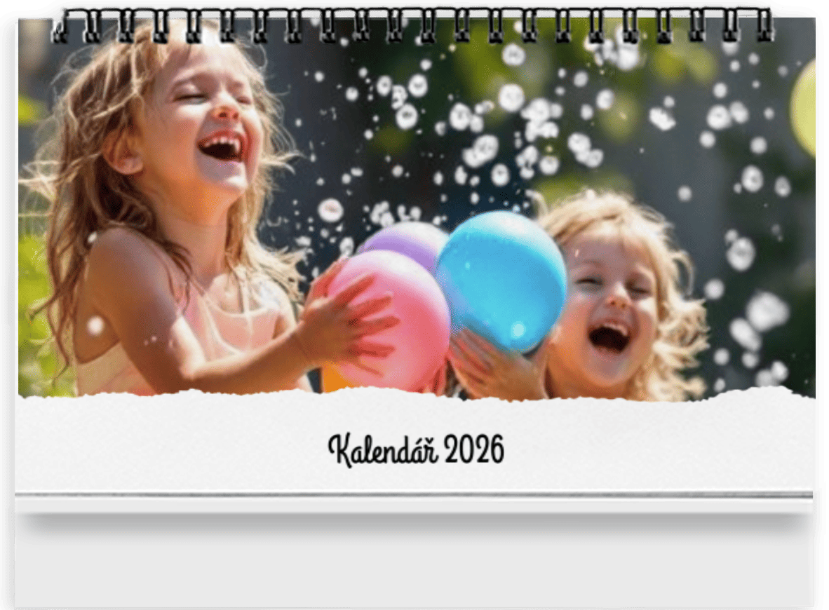 Foto kalendář z fotek. Týdenní stolní kalendář 2026 - Moderní I.