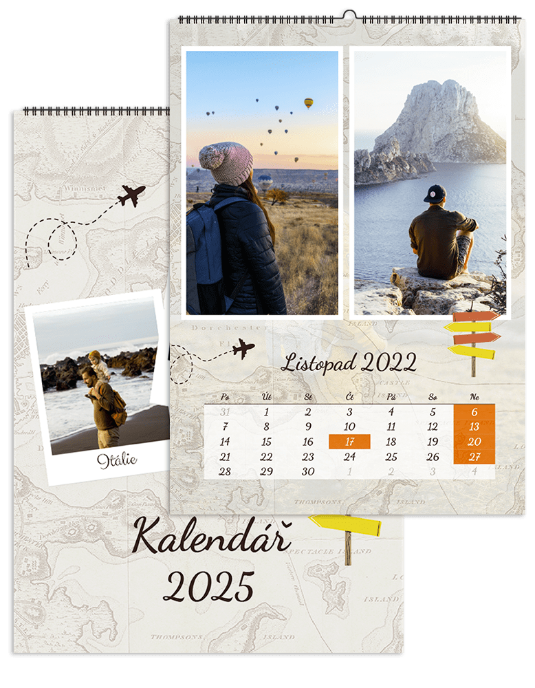 fotokalendar nastenny na vysku a4 cestovatelsky