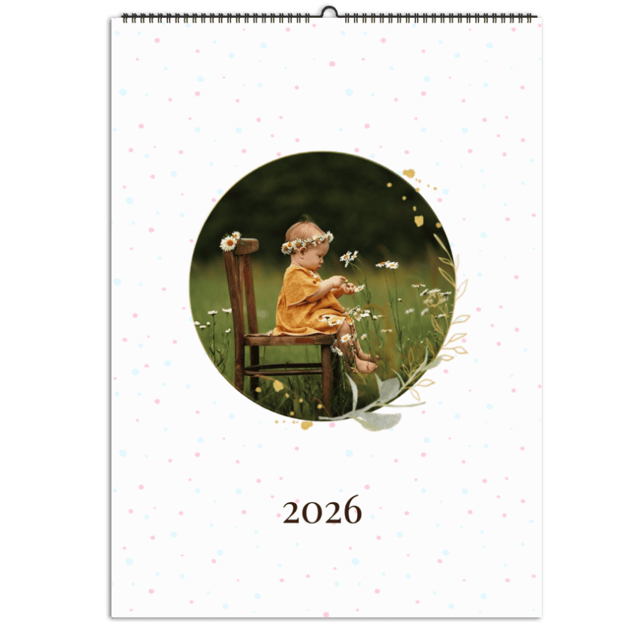 Rodinný kalendář 2025 z vlastních fotek jako dárek - Dětský