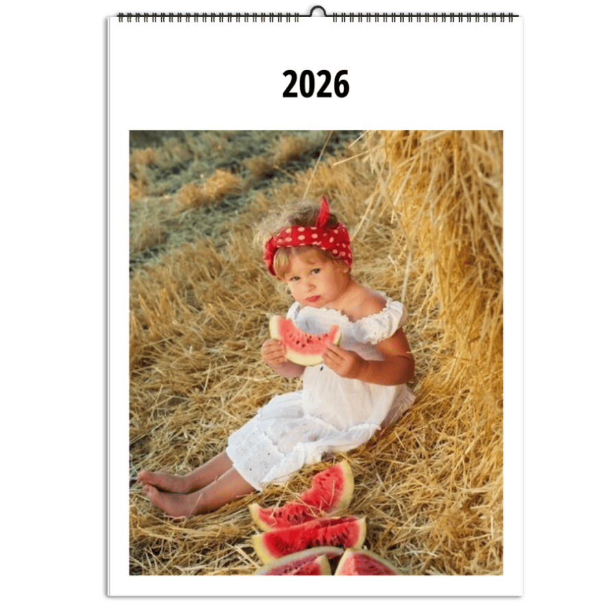 Rodinný kalendář 2025 z vlastních fotek jako dárek - Plánovací