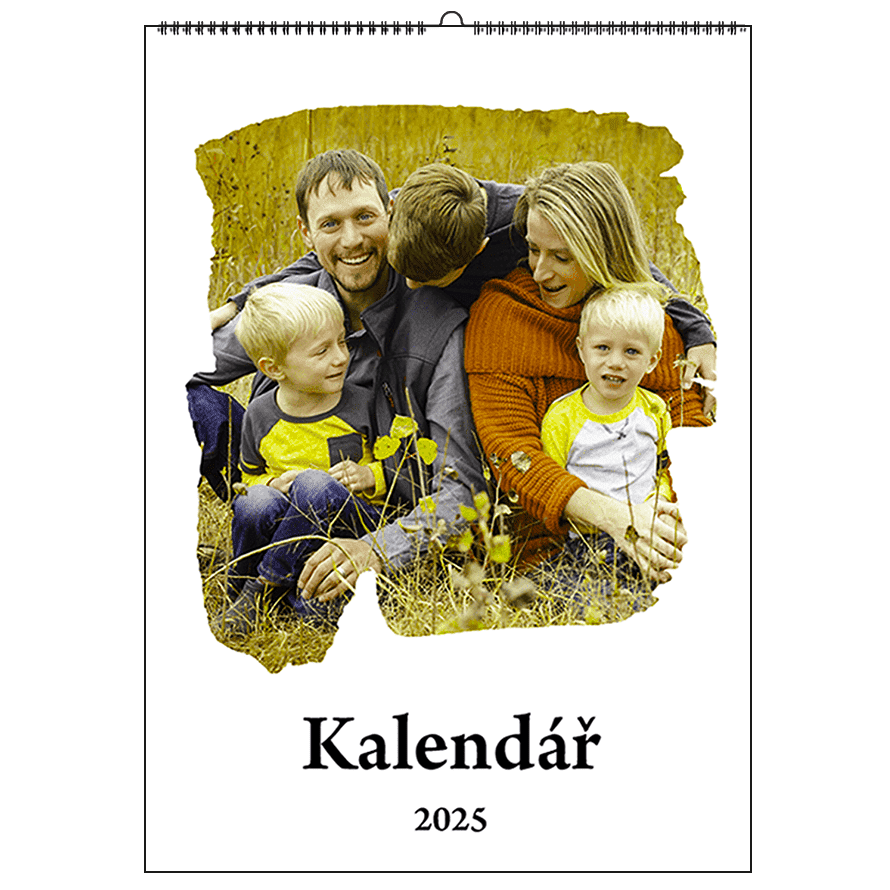 Rodinný kalendář 2025 z vlastních fotek jako dárek - Moderní II.