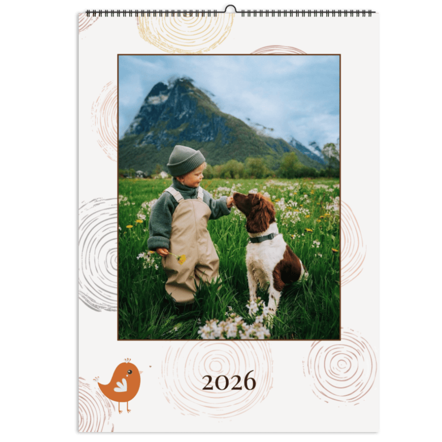 Rodinný kalendář 2025 z vlastních fotek jako dárek - Štěstí
