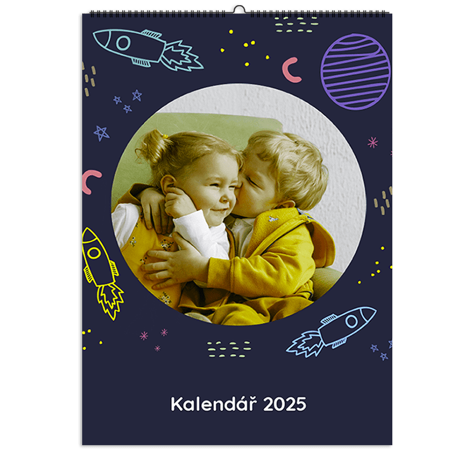 fotokalendar nastenny na vysku a3 vesmir