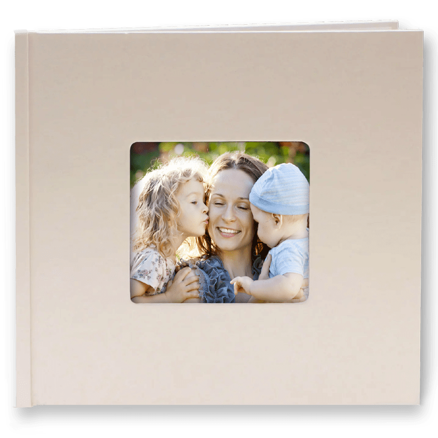 Fotokniha online do 24hod. Akce na fotoknihu 21x21 přírodní desky - Elegantní bílá