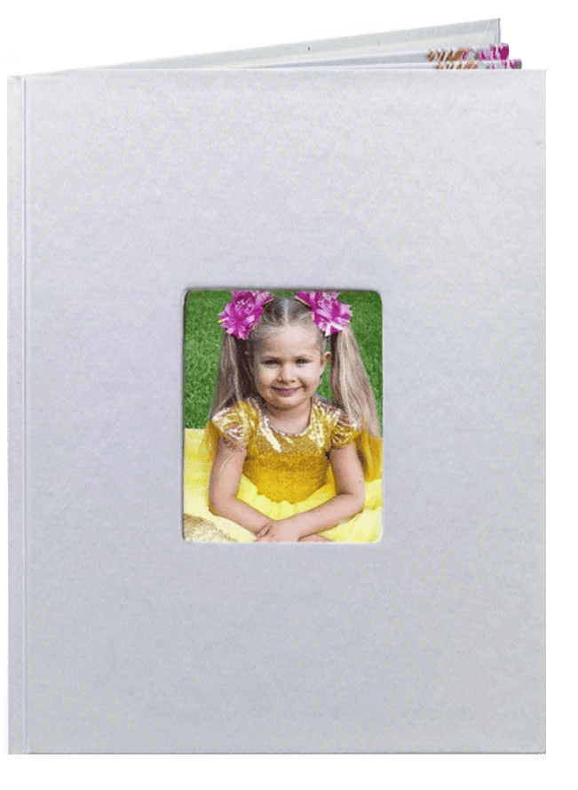 Fotokniha online. Akce na fotoknihy - A4 v barvě perleťové - Dětská růžová