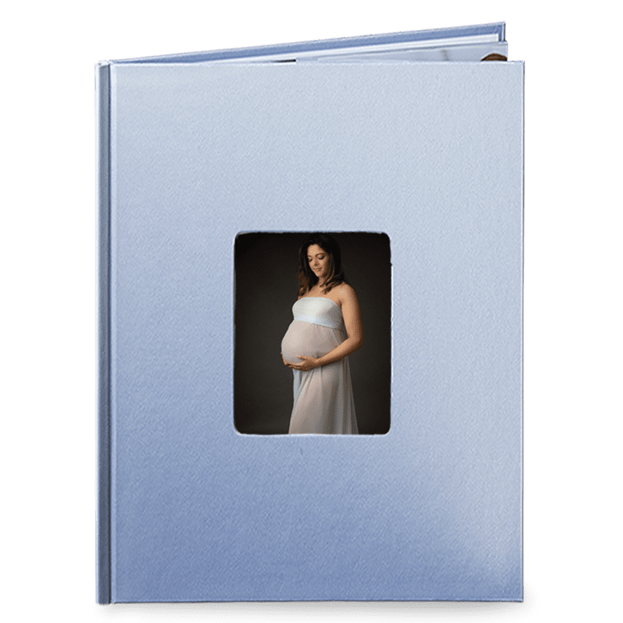 Akce na fotoknihy. Desky A4 v modré barvě. Fotokniha do 24hod. - Elegantní černá