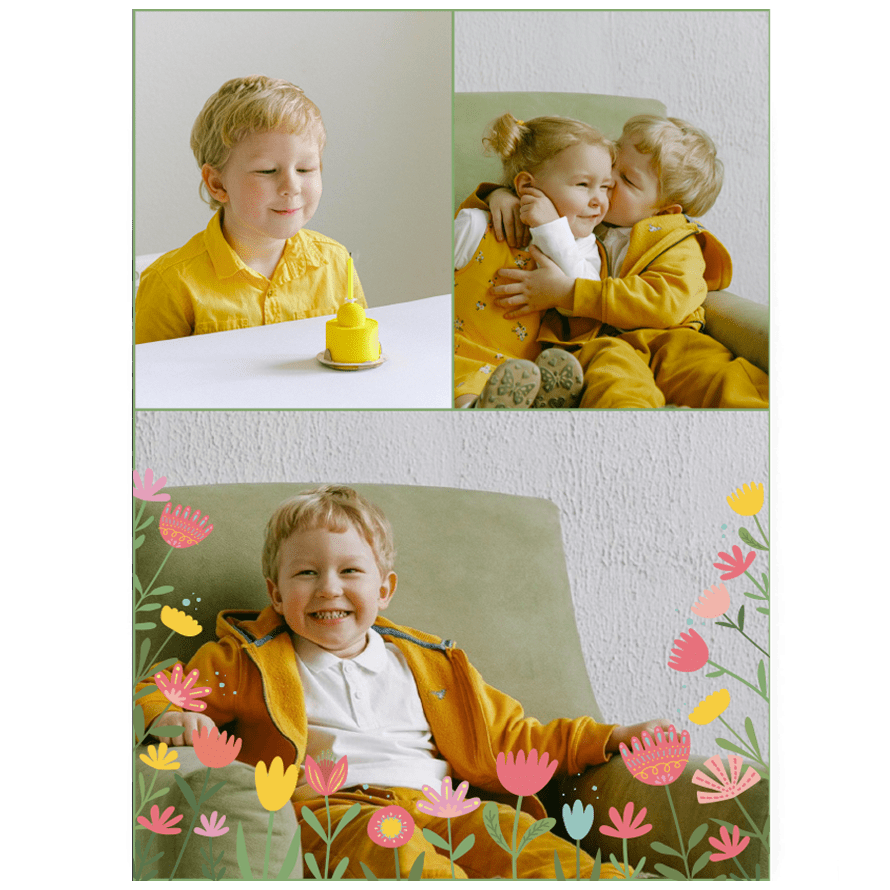 Fotokniha online. Akce na fotoknihy - A4 v přírodní barvě - Kytičky