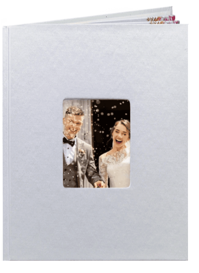 Fotokniha online. Akce na fotoknihy - A4 v barvě perleťové - Svatební krajka