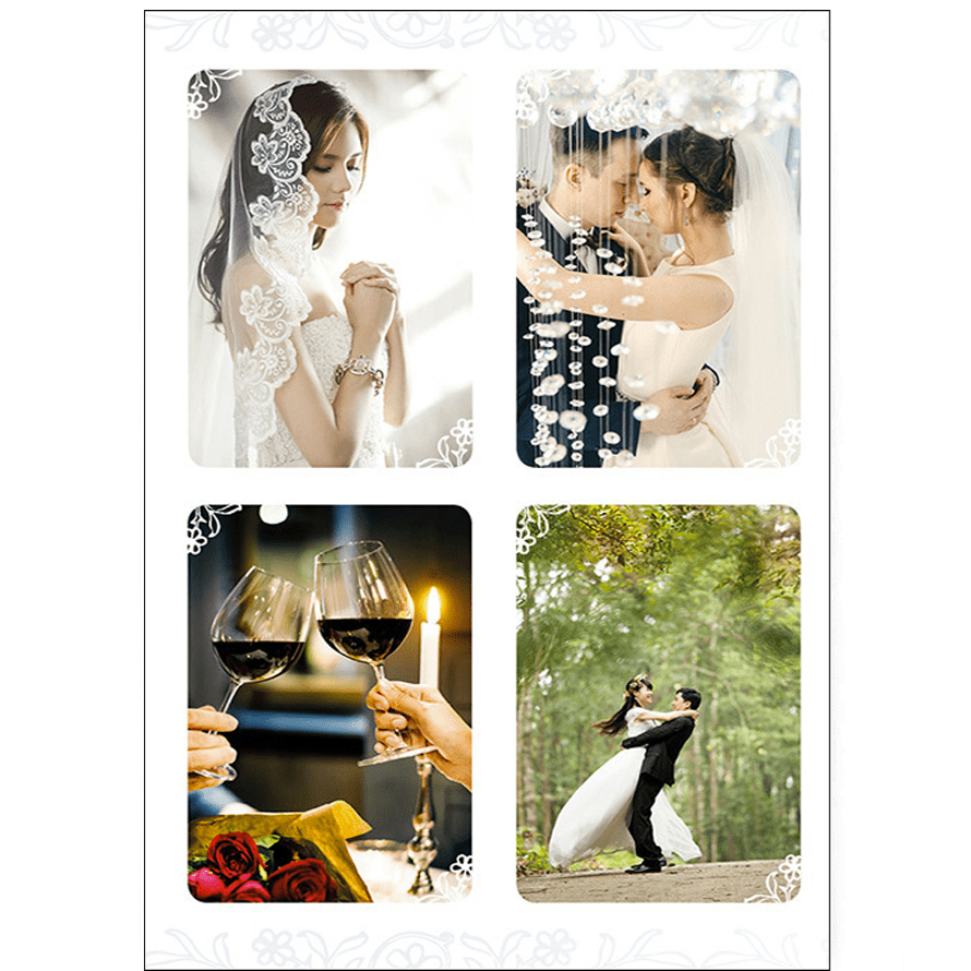 Fotokniha online. Akce na fotoknihy - A4 v barvě perleťové - Svatební krajka