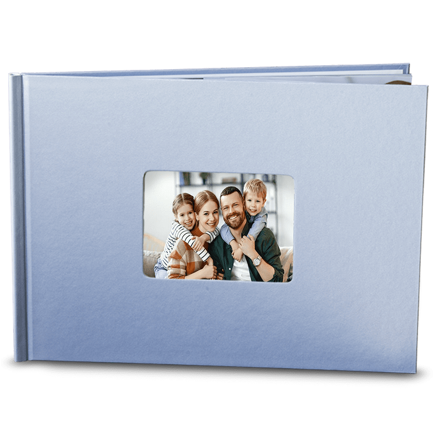 Fotokniha24 hod. Vaše nejlepší foto kniha A4 šířka v modré barvě - Album