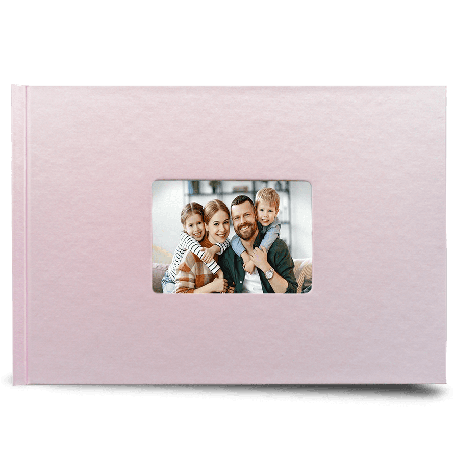 Levná fotokniha. Vaše nejlepší foto růžová kniha A4 do 24 hod. - Album