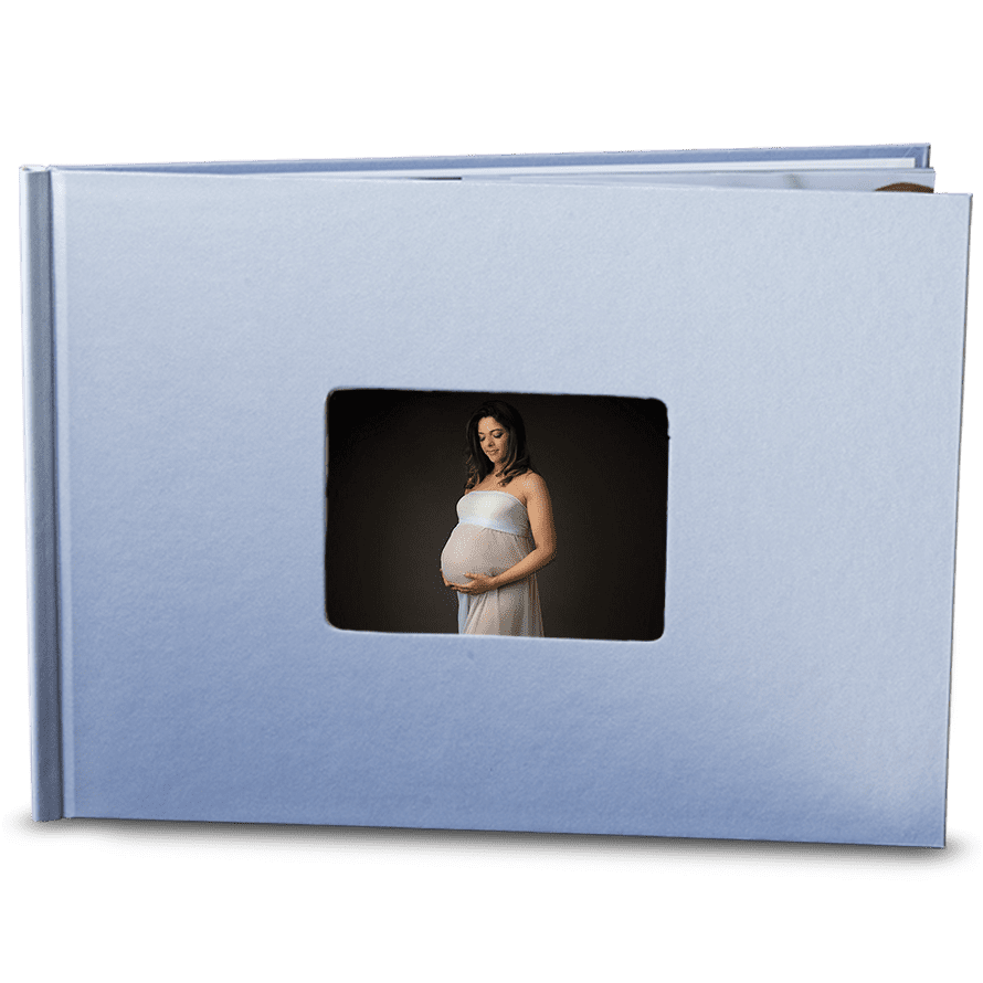 Fotokniha24 hod. Vaše nejlepší foto kniha A4 šířka v modré barvě - Elegantní černá