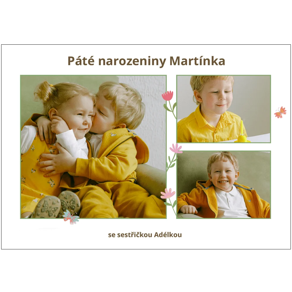 Levná fotokniha. Vaše nejlepší foto růžová kniha A4 do 24 hod. - Kytičky