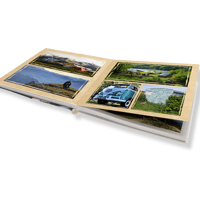 Nejlepší fotokniha. Luxusní plochá fotokniha online. - Béžové pozadí