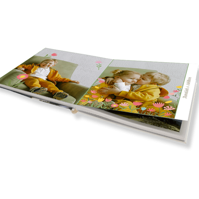Nejlepší fotokniha. Luxusní plochá fotokniha online. - Kytičky