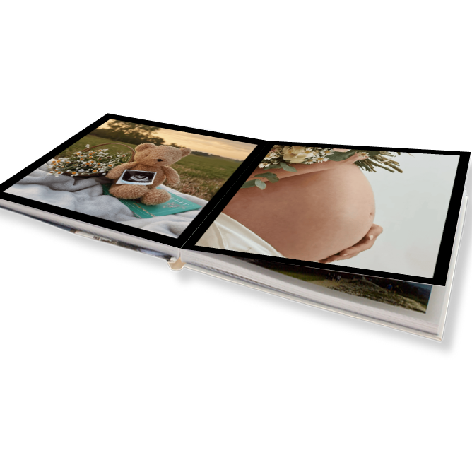 Nejlepší fotokniha. Luxusní plochá fotokniha online. - Moderní černá