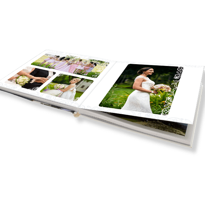 Nejlepší fotokniha. Luxusní plochá fotokniha online. - Svatební krajka